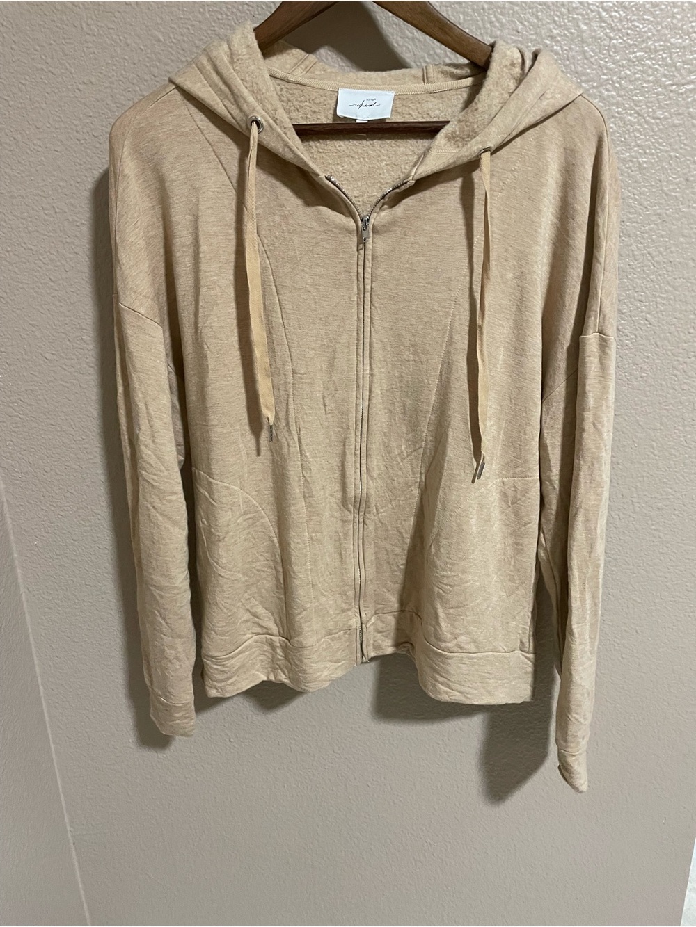 Soma Weekend Zip Hoodie in Beige